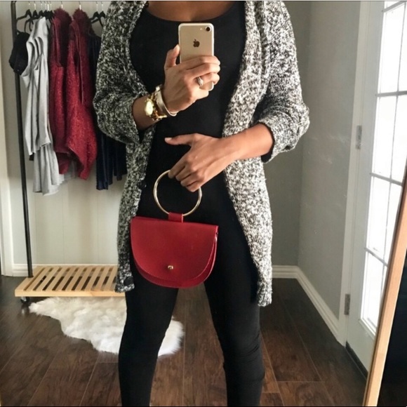 Vegan Leather Top Handle Crossbody Bag - Picture 2 of 7